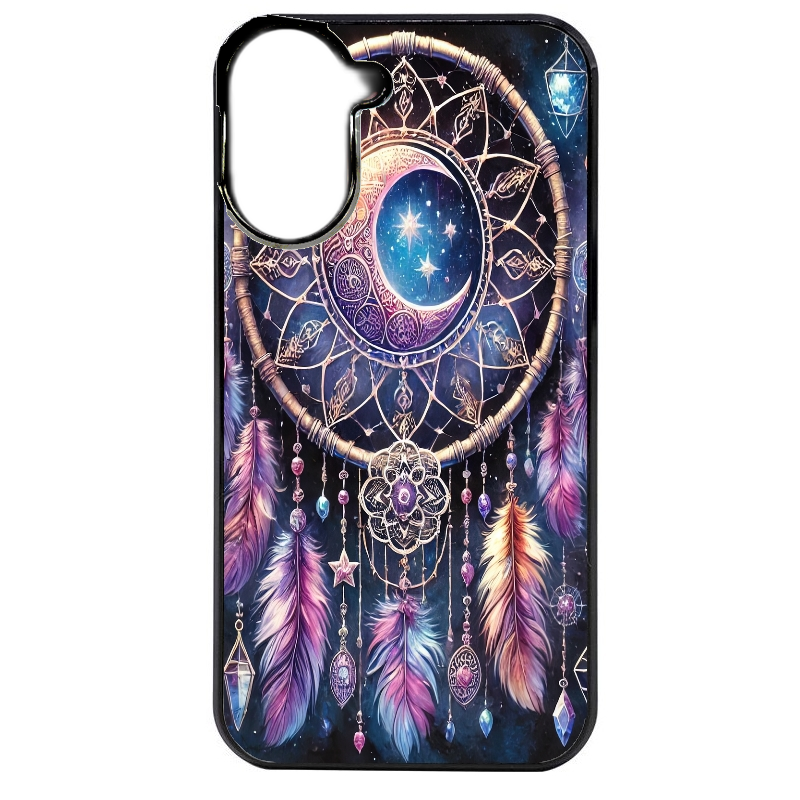 Coque noire taperso pour Redmi A5 4G avec motif dreamcatcher et lune protection antichoc personnalisée
