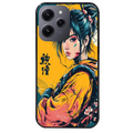 Coque noire taperso pour Redmi 12 4G et 5G avec motif samourai girl anime protection antichoc personnalisée