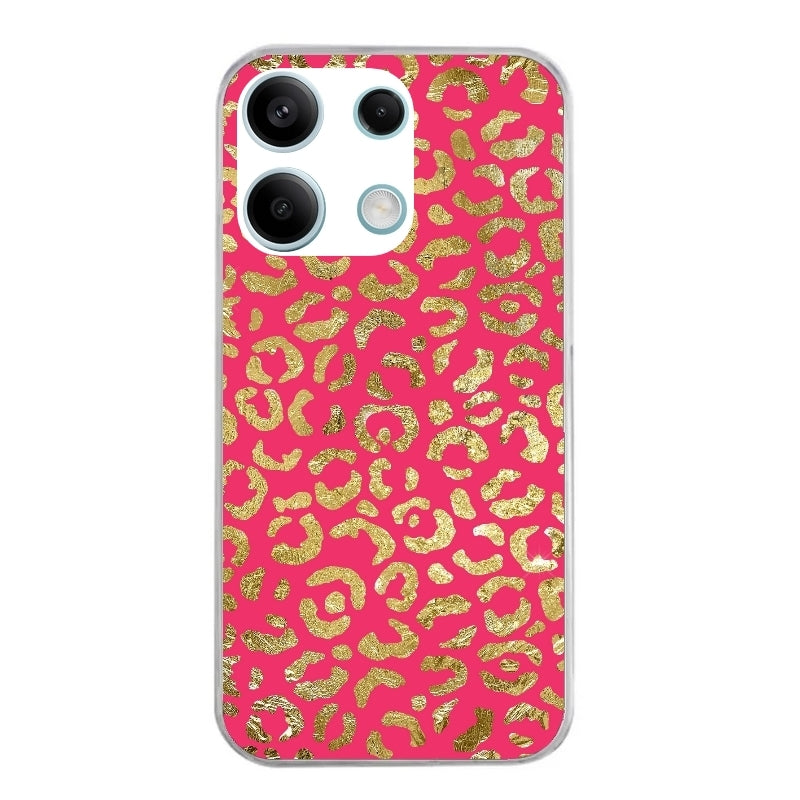 Coque taperso pour POCO X6 5G avec motif leopard fuschia protection antichoc personnalisée
