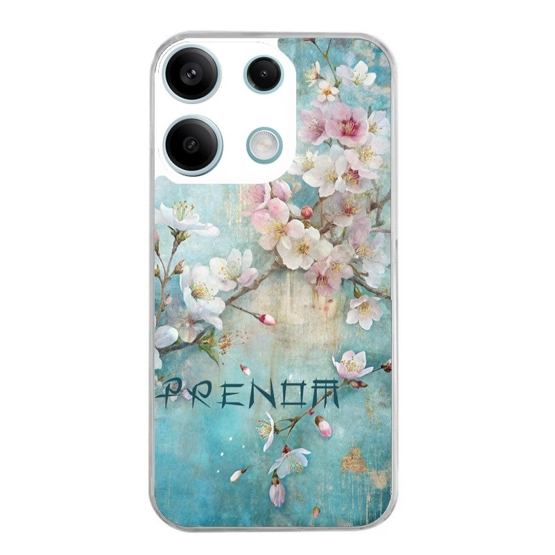 Coque taperso pour POCO M6 PRO 4G avec motif fleur sakura personnalisee protection antichoc personnalisée