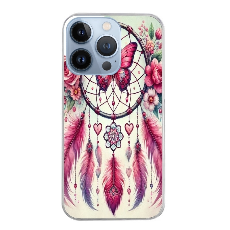 Coque taperso pour Iphone 11 et PRO PRO MAX avec motif dreamcatcher et papillon protection antichoc personnalisée