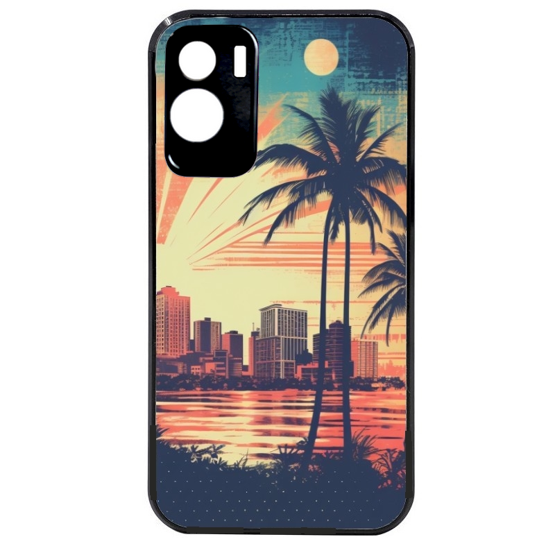 Coque noire taperso pour Honor 70 LITE 90 et LITE avec motif hawaii retro protection antichoc personnalisée