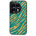 Coque noire taperso pour OnePlus 11 et 12 avec motif zebre vert protection antichoc personnalisée