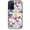 Coque noire taperso pour OPPO Reno 8 LITE avec motif jungle et fleur rose protection antichoc personnalisée