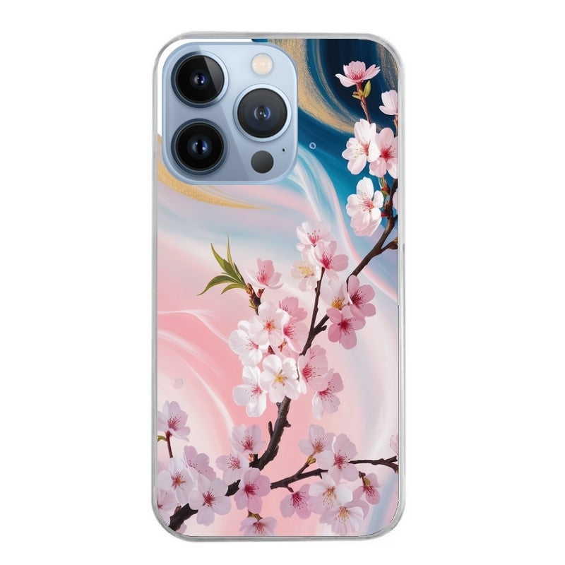 Coque taperso pour Iphone 11 et PRO PRO MAX avec motif marbre fleur cerisier protection antichoc personnalisée