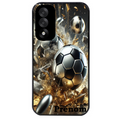 Coque noire taperso pour OnePlus Nord 5 avec motif foot metal personnalisee protection antichoc personnalisée
