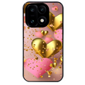 Coque noire taperso pour OnePlus 15 avec motif coeur rose protection antichoc personnalisée