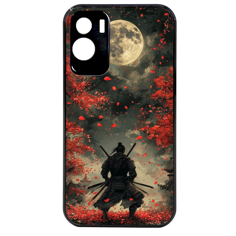 Coque noire taperso pour Honor 70 LITE 90 et LITE avec motif samourai et katana protection antichoc personnalisée