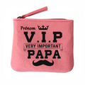 Porte monnaie personnalisé papa VIP en feutrine en feutrine