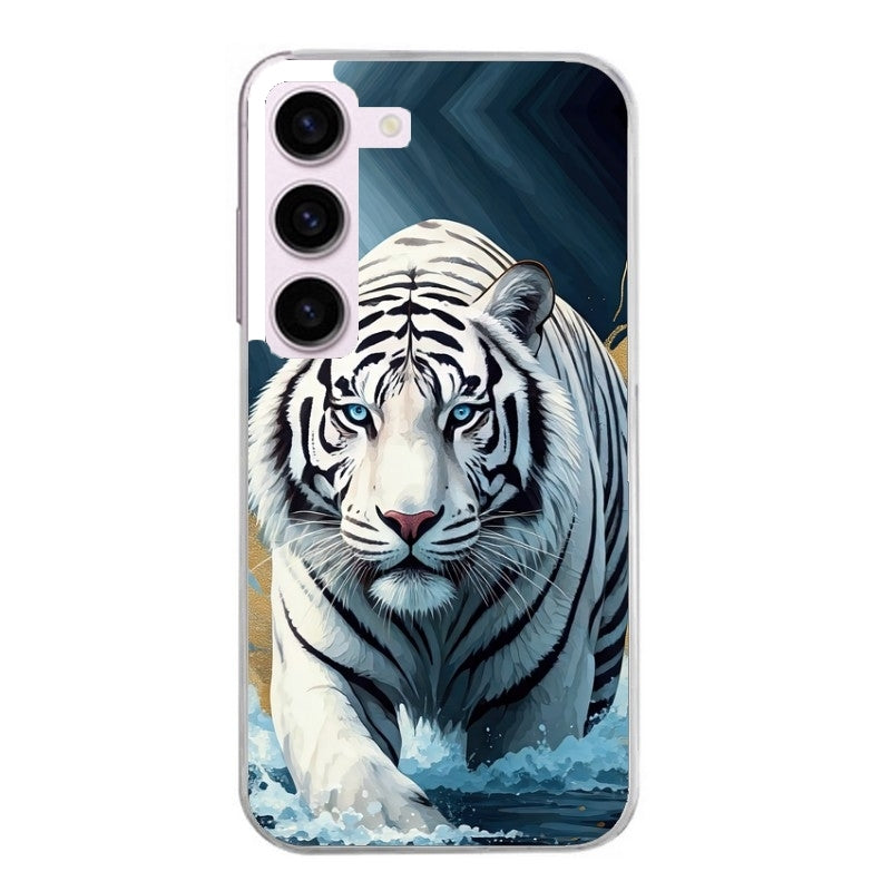 Coque taperso pour Galaxy A13 4G et 5G A23 A53 avec motif tigre polaire protection antichoc personnalisée