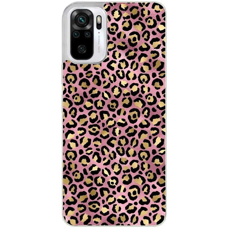 Coque taperso pour Redmi Note 10 4G 5G PRO 10S avec motif leopard rose protection antichoc personnalisée