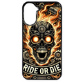 Coque noire taperso pour POCO C71 4G avec motif tete de mort flamme protection antichoc personnalisée