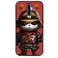 Coque noire taperso pour OPPO Reno 2 et 2Z avec motif panda et samourai protection antichoc personnalisée