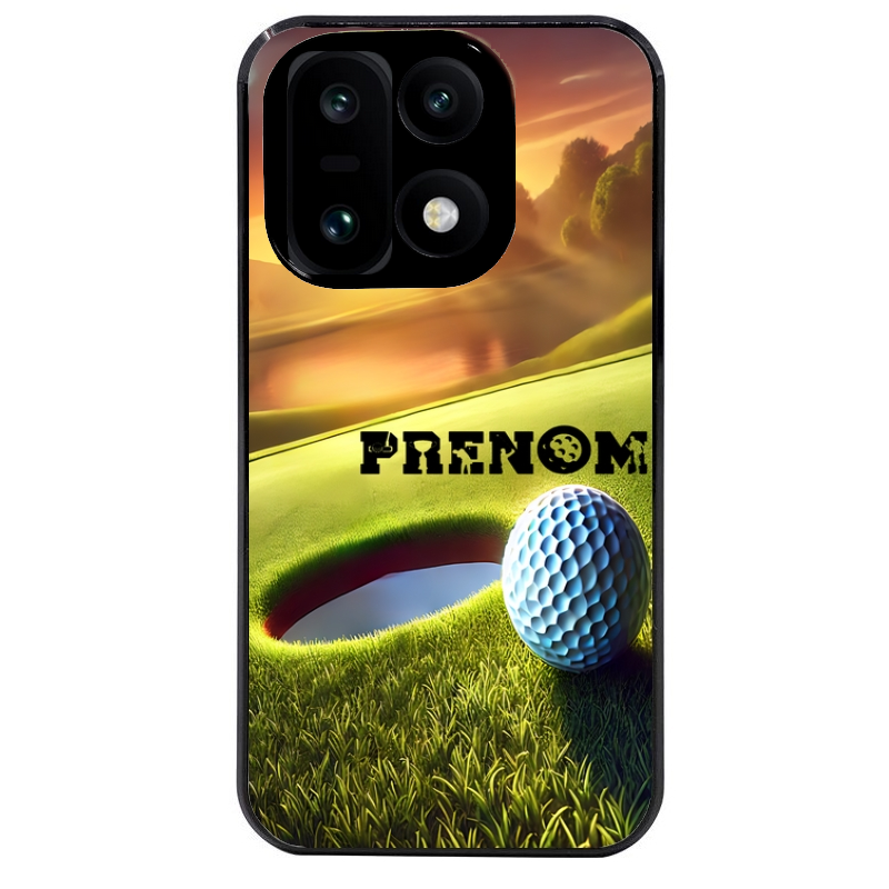 Coque noire taperso pour OnePlus 15 avec motif golf personnalisee protection antichoc personnalisée