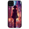 Coque noire taperso pour galaxy A22 A32 A52 A52S 4G 5G  avec motif new york anime protection antichoc personnalisée