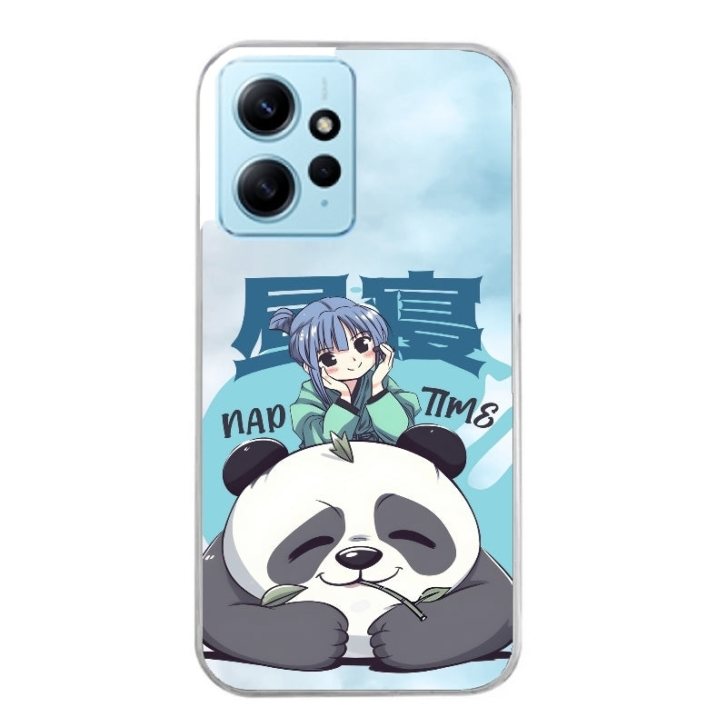 Coque taperso pour Redmi Note 12 4G 5G PRO 4G avec motif panda anime protection antichoc personnalisée