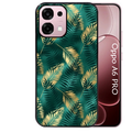 Coque noire taperso pour OPPO A6 PRO 4G et 5G avec motif palmier vert protection antichoc personnalisée
