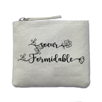 Chaussettes personnalisée paillettes doré motif soeur formidable