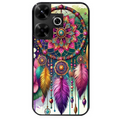 Coque noire taperso pour POCO M6 4G avec motif dreamcatcher et mandala protection antichoc personnalisée