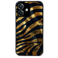 Coque noire taperso pour OPPO A40 avec motif zebre gold protection antichoc personnalisée