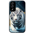 Coque noire taperso pour OnePlus Nord 5 avec motif tigre polaire protection antichoc personnalisée
