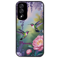 Coque noire taperso pour OnePlus Nord 5 avec motif colibri couple personnalise protection antichoc personnalisée