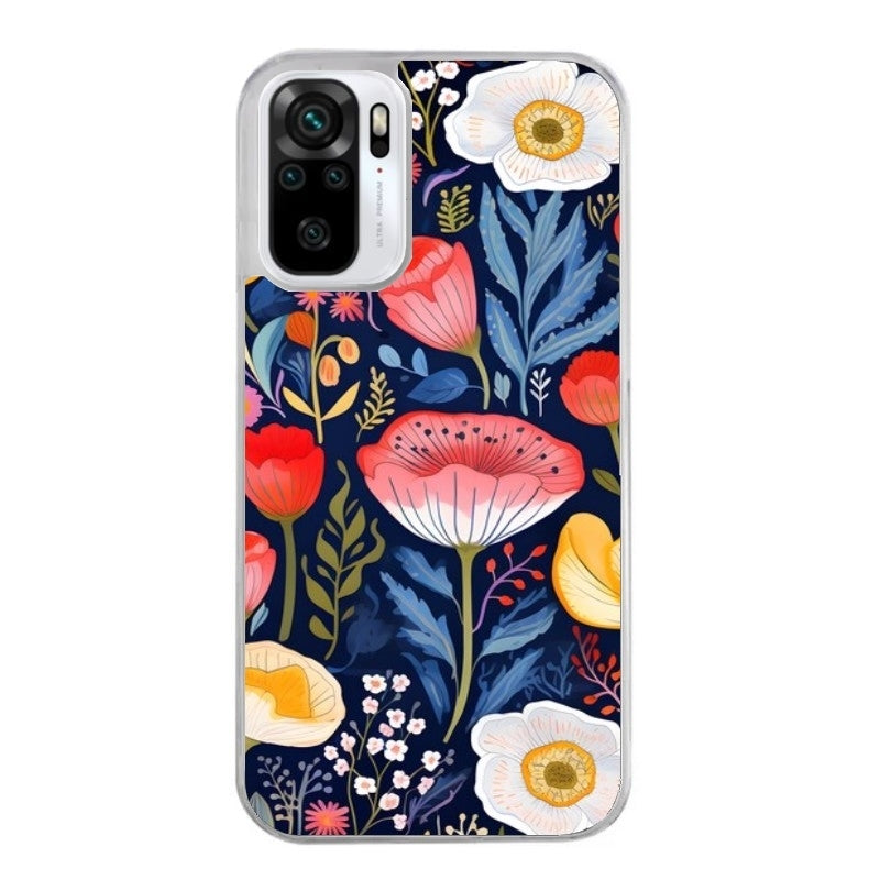 Coque taperso pour Redmi Note 10 4G 5G PRO 10S avec motif fleur coquelicot protection antichoc personnalisée