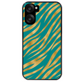 Coque noire taperso pour OnePlus Nord CE5 avec motif zebre vert protection antichoc personnalisée