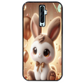 Coque noire taperso pour OPPO Reno 2 et 2Z avec motif lapin ballon protection antichoc personnalisée