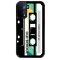 Coque noire taperso pour OPPO A54 et A74 5G personnalisable avec motif cassette vintage protection antichoc personnalisée