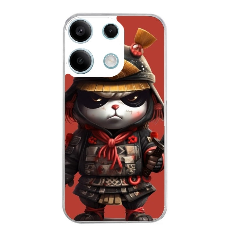 Coque taperso pour POCO X6 5G avec motif panda et samourai protection antichoc personnalisée
