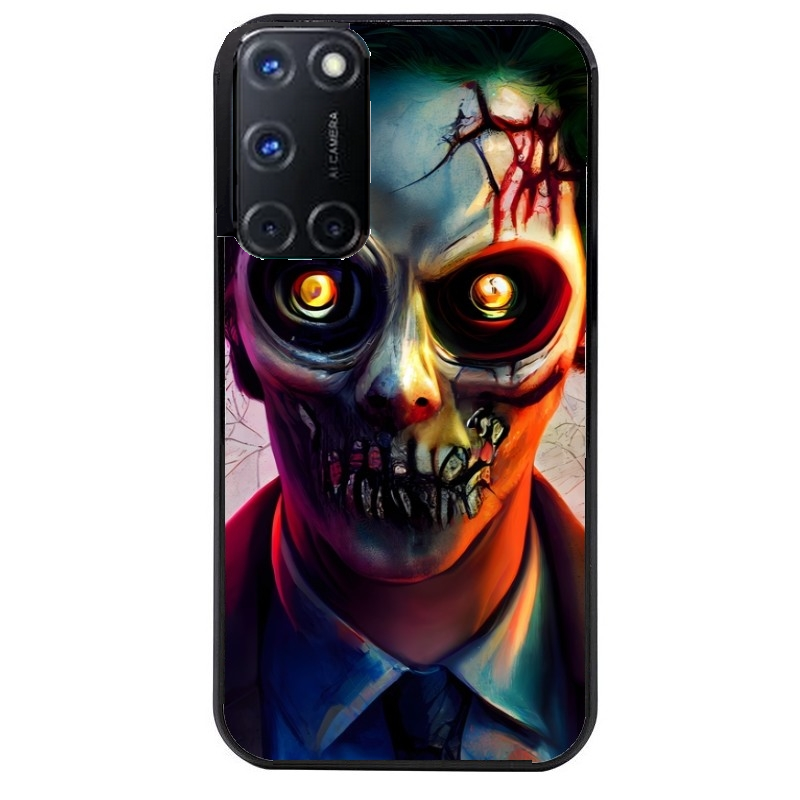 Coque noire taperso pour OPPO A72 4G motif joker style zombie protection antichoc personnalisée