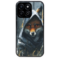 Coque noire taperso pour Honor 70 LITE 90 et LITE avec motif renard fox des bois protection antichoc personnalisée