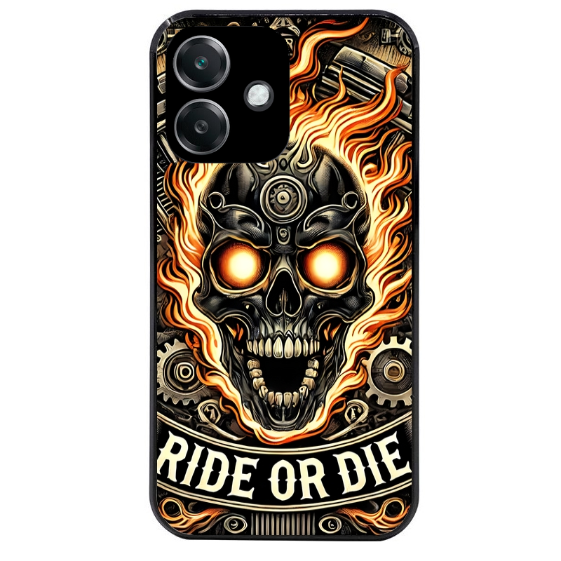 Coque noire taperso pour OPPO A40 avec motif tete de mort flamme protection antichoc personnalisée