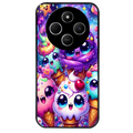 Coque noire taperso pour POCO C75 avec motif anime ice cream kawaii protection antichoc personnalisée