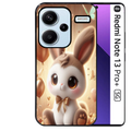 Coque noire taperso pour Redmi Note 13 PRO PLUS 5G avec motif lapin ballon protection antichoc personnalisée
