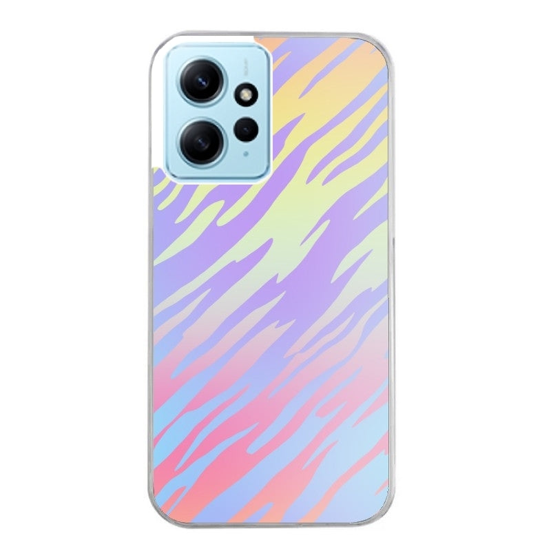Coque taperso pour Redmi Note 12 4G 5G PRO 4G avec motif zebre pastel protection antichoc personnalisée