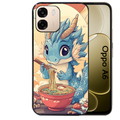 Coque noire taperso pour OPPO A6 A6X 4G et 5G avec motif dragon ramen 2 protection antichoc personnalisée