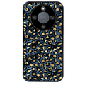 Coque noire taperso pour Magic 8 LITE et PRO avec motif leopard bleu protection antichoc personnalisée