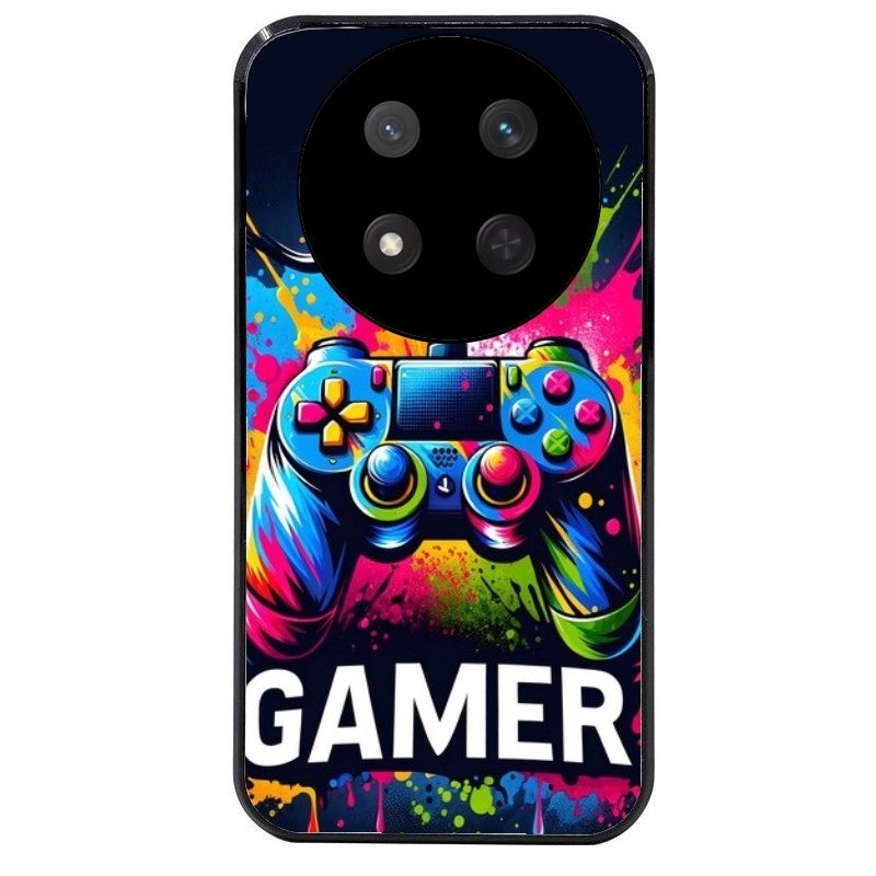Coque noire taperso pour Magic 7 LITE et PRO avec motif gamer protection antichoc personnalisée