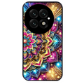 Coque noire taperso pour OnePlus 13 avec motif mandala 2 protection antichoc personnalisée