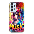 Coque taperso pour Galaxy A13 4G et 5G A23 A53 avec motif anime manga et music protection antichoc personnalisée