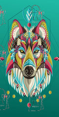 Loup mandala