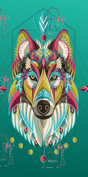 Loup mandala