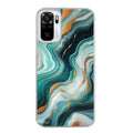 Coque taperso pour Redmi Note 10 4G 5G PRO 10S avec motif marbre vert protection antichoc personnalisée