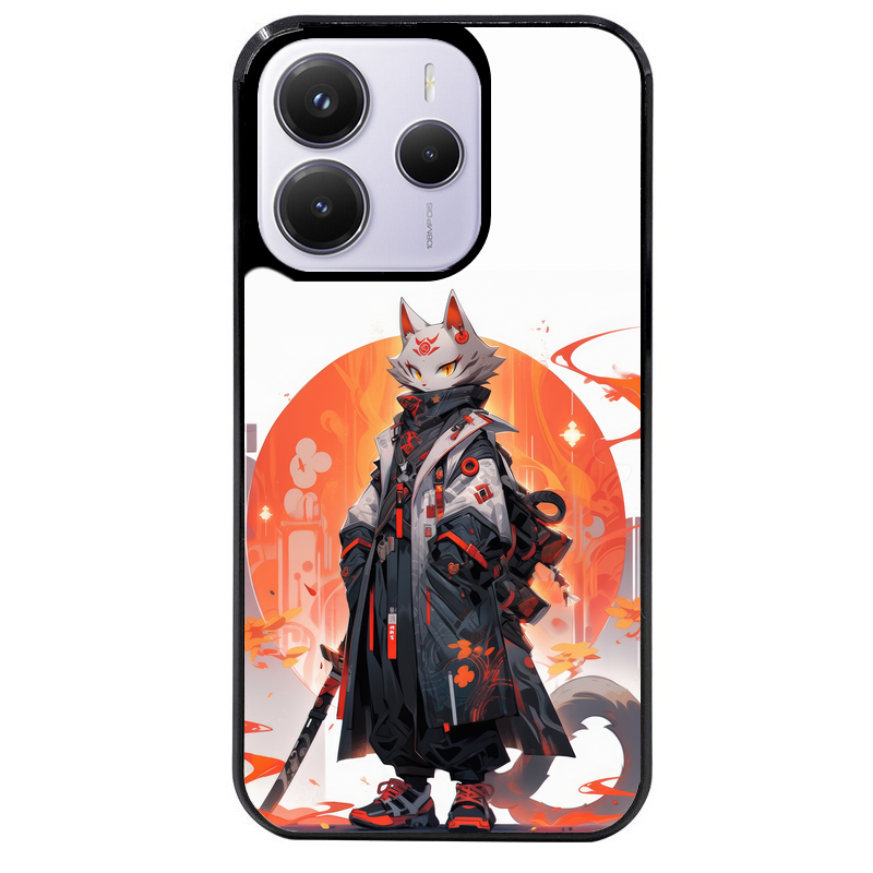 Coque noire taperso pour Redmi Note 14 et PRO PLUS 4G 5G avec motif anime chat japan personnalise protection antichoc personnalisée