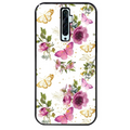 Coque noire taperso pour OPPO Reno 2 et 2Z avec motif fleur et papillon protection antichoc personnalisée