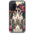 Coque noire taperso pour OPPO A72 4G avec motif tete de mort lovers protection antichoc personnalisée