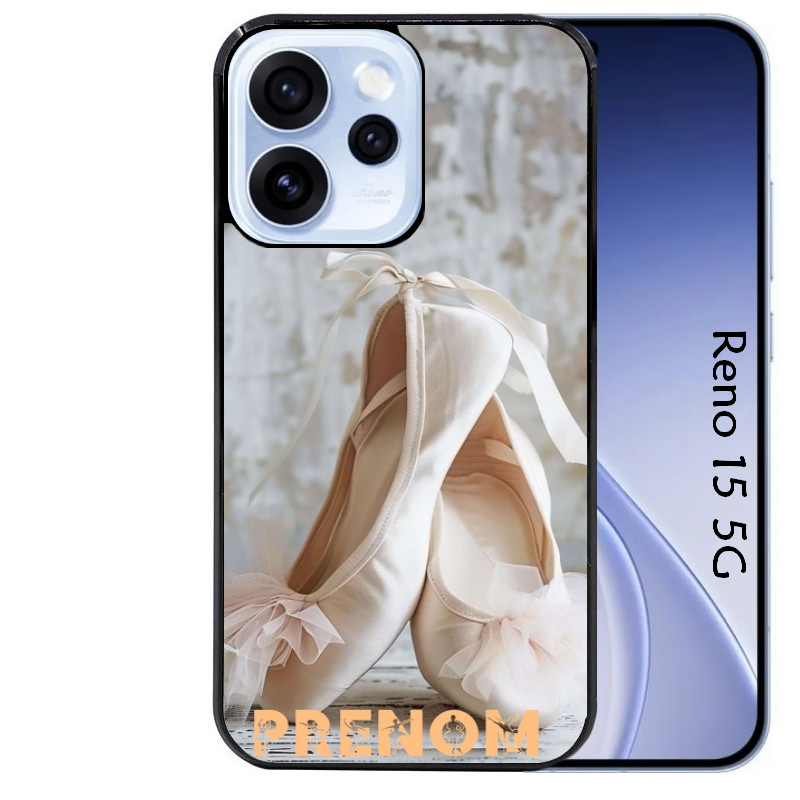 Coque noire taperso pour OPPO Reno 15 et F FS 5G avec motif ballerine danse personnalisee protection antichoc personnalisée