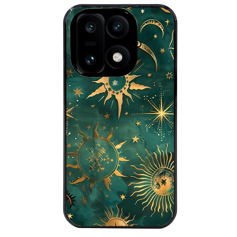 Coque noire taperso pour OnePlus 15 avec motif lune et astro protection antichoc personnalisée